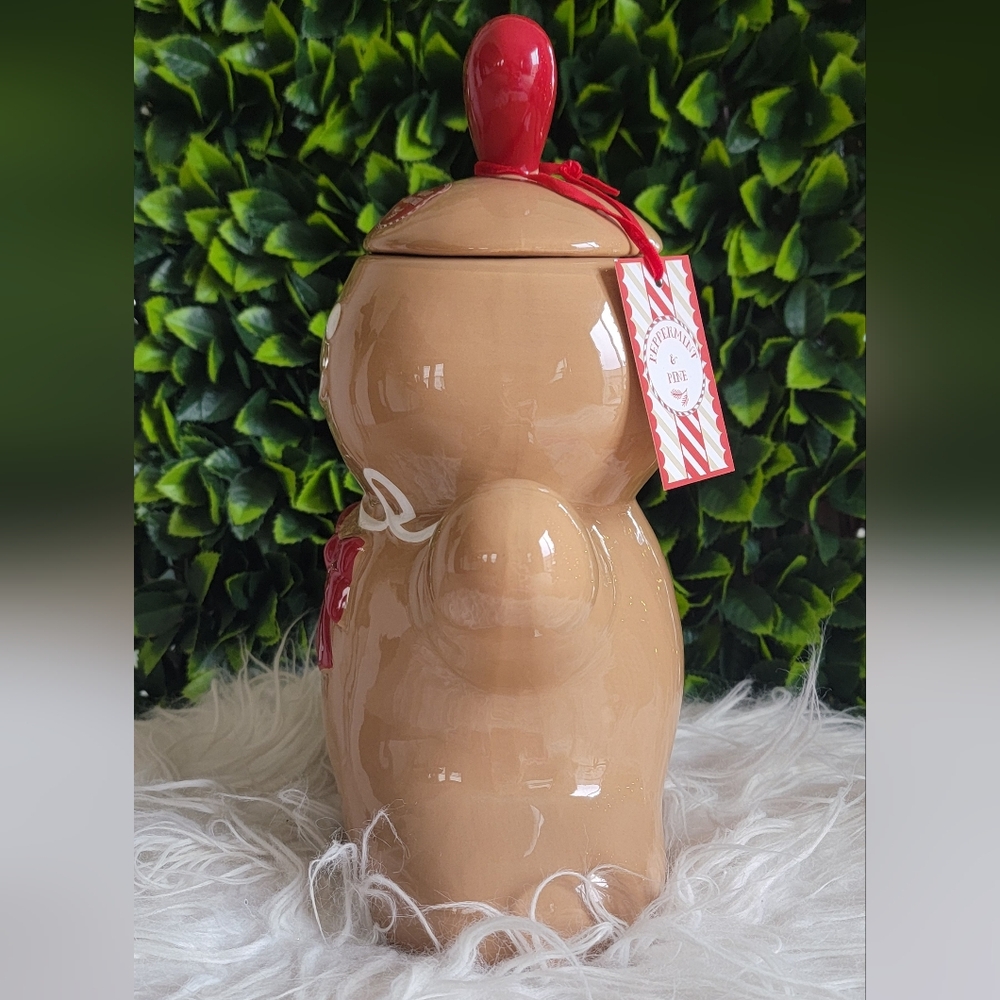 🍪 Tik Tok Viral Peppermint & Pine Gingerbread Boy Cookie Jar 🍪 - Picture 2 of 4